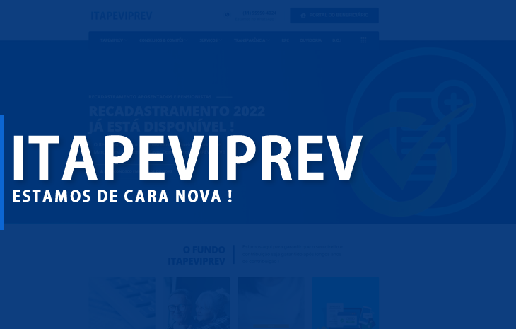  Cara Nova: Conheça o nosso novo portal ItapeviPREV !